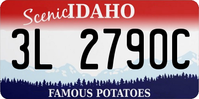 ID license plate 3L2790C