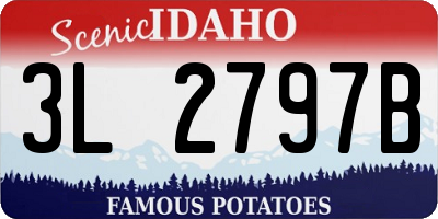 ID license plate 3L2797B