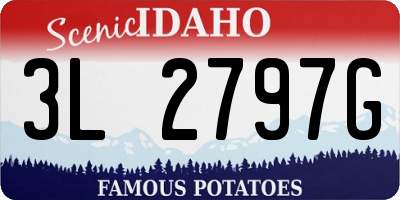 ID license plate 3L2797G