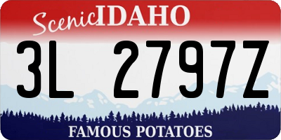 ID license plate 3L2797Z