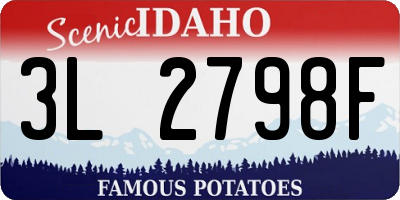ID license plate 3L2798F