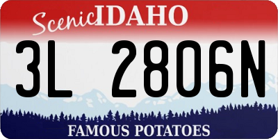 ID license plate 3L2806N