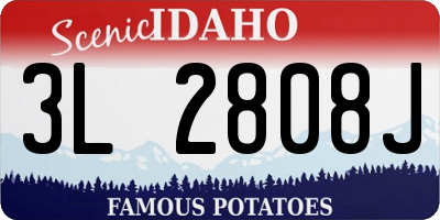 ID license plate 3L2808J