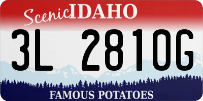 ID license plate 3L2810G
