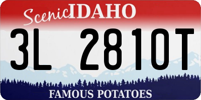 ID license plate 3L2810T