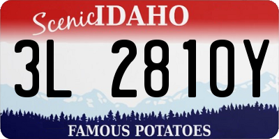 ID license plate 3L2810Y