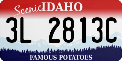 ID license plate 3L2813C