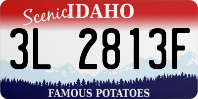 ID license plate 3L2813F