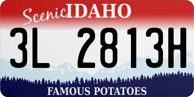ID license plate 3L2813H