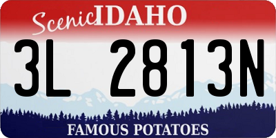 ID license plate 3L2813N
