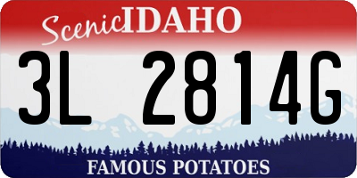 ID license plate 3L2814G