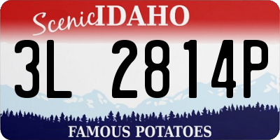 ID license plate 3L2814P