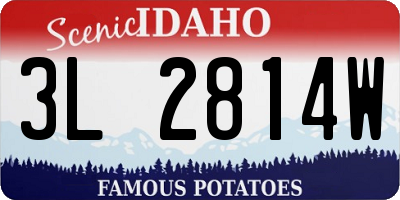 ID license plate 3L2814W
