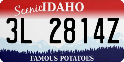 ID license plate 3L2814Z