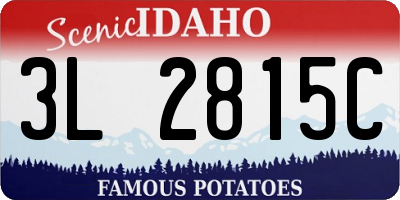 ID license plate 3L2815C