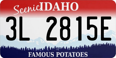 ID license plate 3L2815E