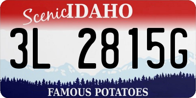 ID license plate 3L2815G