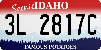 ID license plate 3L2817C