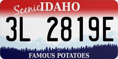 ID license plate 3L2819E