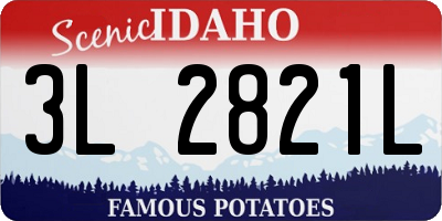ID license plate 3L2821L