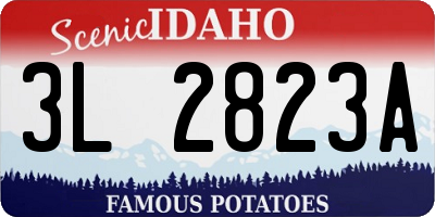 ID license plate 3L2823A