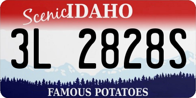 ID license plate 3L2828S
