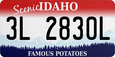 ID license plate 3L2830L