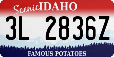 ID license plate 3L2836Z