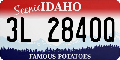 ID license plate 3L2840Q