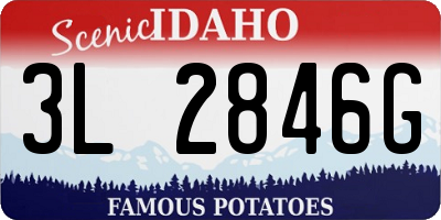 ID license plate 3L2846G