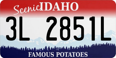 ID license plate 3L2851L