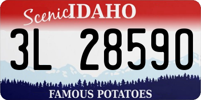 ID license plate 3L2859O