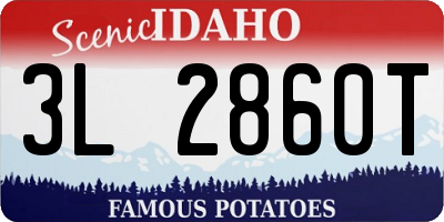 ID license plate 3L2860T