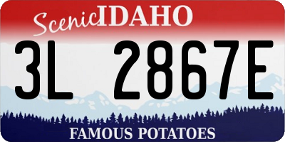 ID license plate 3L2867E