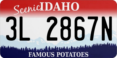 ID license plate 3L2867N