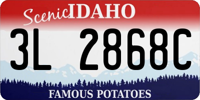 ID license plate 3L2868C