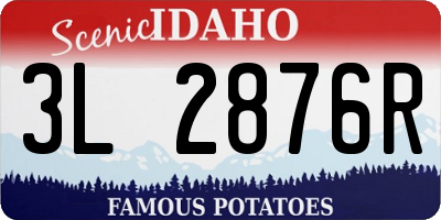ID license plate 3L2876R