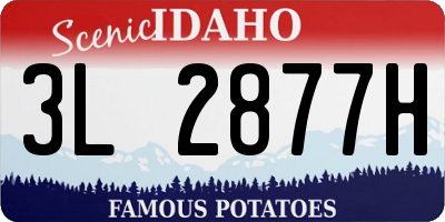 ID license plate 3L2877H