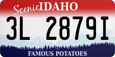 ID license plate 3L2879I