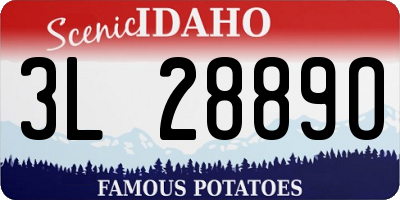 ID license plate 3L2889O
