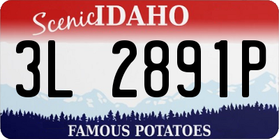 ID license plate 3L2891P