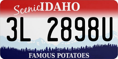 ID license plate 3L2898U