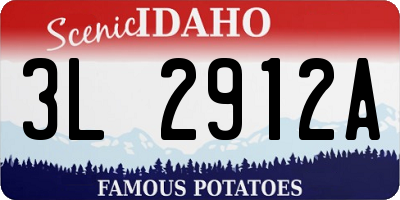 ID license plate 3L2912A