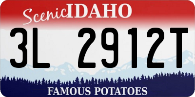ID license plate 3L2912T
