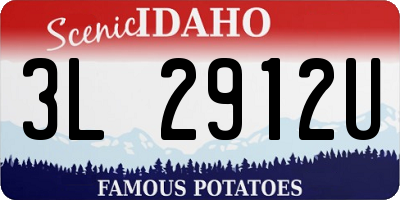 ID license plate 3L2912U