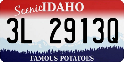 ID license plate 3L2913Q