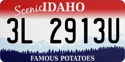 ID license plate 3L2913U