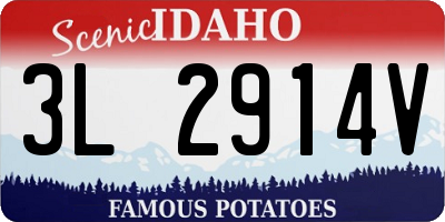 ID license plate 3L2914V