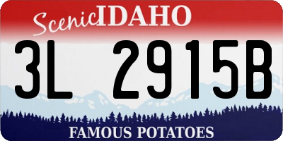ID license plate 3L2915B