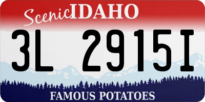 ID license plate 3L2915I